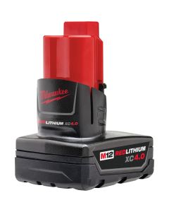 MLW48-11-2440 image(0) - Milwaukee Tool M12 REDLITHIUM XC 4.0 Extended Capacity Battery Pack