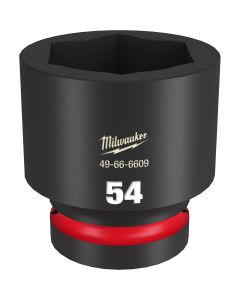 MLW49-66-6609 image(0) - Milwaukee Tool SHOCKWAVE Impact Duty 1"Drive 54MM Standard 6 Point Socket
