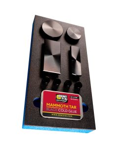 DENDF-CGS72 image(0) - Dent Fix Do you already have a Slide Hammer and want to get into GPR? No problem this is the kit for you! The Cold Adhesive Glue Pad Set with Mammoth Tar DF-CGS72 is a lightweight kit that is a great way for auto body professionals 