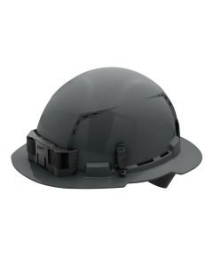 MLW48-73-1215 image(0) - Gray Full Brim Vented Hard Hat w/4pt Ratcheting Suspension - Type 1, Class C