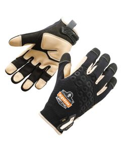 ERG17142 image(0) - 710LTR S Black Heavy-Duty Leather-Reinf Gloves