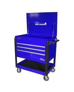 HOMBL06043030 image(0) - Homak Manufacturing 43in 3-Drawer Service Cart - Blue