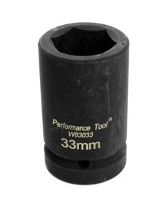 WLMW83033 image(0) - Wilmar Corp. / Performance Tool 1" DR Budd Wheel Socket 33MM