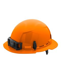 MLW48-73-1133 image(0) - Orange Full Brim Hard Hat w/6pt Ratcheting Suspension - Type 1, Class E