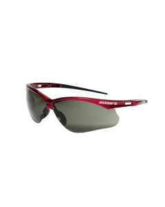 SRW50016 image(0) - Jackson Safety Jackson Safety - Safety Glasses - SG Series - Smoke Lens - Red Frame - Hardcoat Anti-Scratch - Outdoor