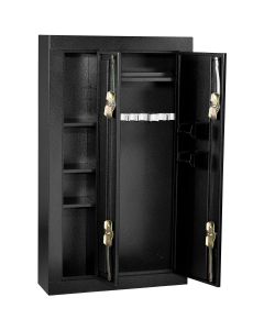 HOMHS30136028 image(0) - Homak Manufacturing 8 Gun Double Door Steel Security Cabinet / Black