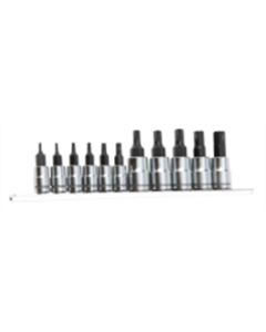 WLMW38790 image(0) - Wilmar Corp. / Performance Tool 11pc X-Trax SAE Hex Bit Set