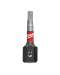 MLW48-32-4724 image(0) - Milwaukee Tool SHOCKWAVE Impact Hex 2.5MM Insert Bits (Bulk 25)