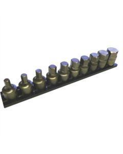 VIMIMPACT-VM6 image(0) - VIM Tools Impact Metric Hex Driver Set 10 Piece Power Or Hand Approved, 3/8 Square Drive