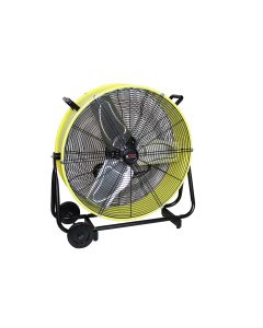 KTI77740 image(0) - 24" Direct Drive Tilting Industrial Drum Fan, Safety Yellow