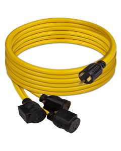 FRG1101 image(0) - Firman Power Cord TT-30P to 3 x 5-20R 25ft Extension 10 AWG and Storage Strap