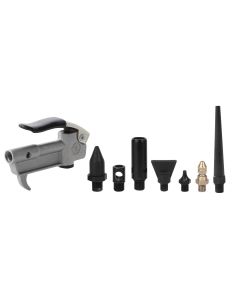 KTI71016 image(0) - K Tool International Air Blow Gun Kit 7 Tips