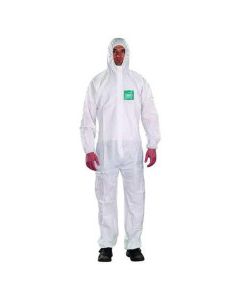 ASLWH18-B-92-111-03 image(0) - Ansell ALPHATEC 681800 BOUND HOODED COVERALL SIZE M
