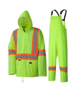 SRWV1080160U-4XL image(0) - Pioneer Pioneer - Lightweight Hi-Vis Safety Rainsuit - Hi-Viz Yellow/Green - Size 4XL