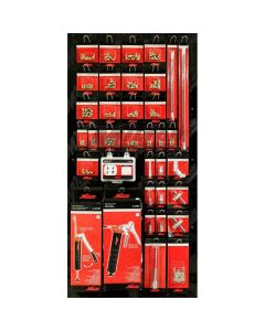 MILS-GRSGUN image(0) - Milton Industries 2' x 4' Grease Gun Merchandiser