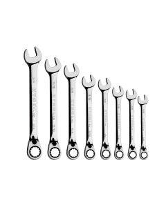 KTIXDCRWS8SAE image(0) - K Tool International 8pc SAE 120 Tooth Reversible Combination wrench Set 5/16"-3/4"