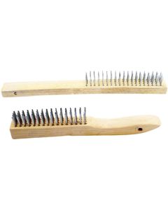 WLM1450 image(0) - Wilmar Corp. / Performance Tool 2 pc Wood Handle Wire Brush