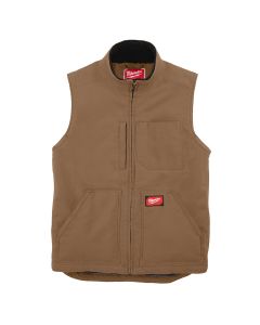 MLW801BR-3X image(0) - Milwaukee Tool HEAVY DUTY SHERPA-LINED VEST - BROWN 3X