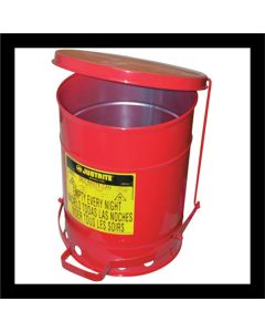 JUS09100 image(0) - Justrite Mfg. Co. 6 GAL OILY WASTE CAN W/LEVER