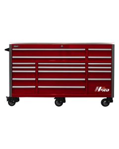 HOMHX04072173 image(0) - 72 in. HXL 17-Drawer Roller Cabinet - Red