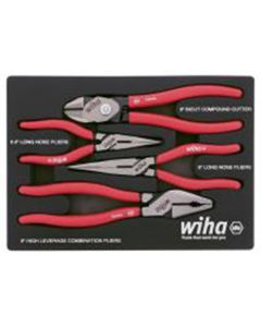 Wiha Tools Set Includes - Long Nose 6.3&rdquo; | BiCut SuperCut 8.0&rdquo; | High Leverage Combination Pliers 9.0&rdquo;