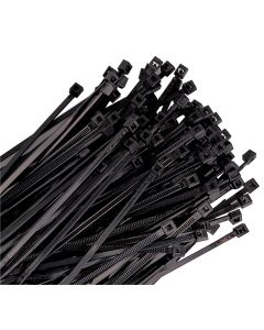 KTI78145 image(0) - K Tool International Cable Zip Tie 14 in. Black 100/Pack 120 lb. Tensile