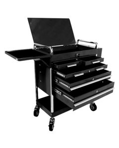 SUN8045BK image(0) - Sunex HD 5-Drawer Service Cart, Black