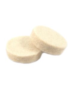 Forney Industries Polishing Wheel, Felt Replacement, 1 in (2-Pack)