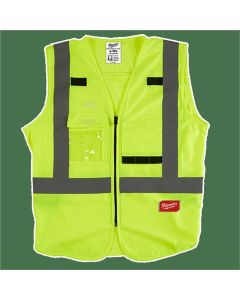 MLW48-73-5064 image(1) - Class 2 High Visibility Yellow Safety Vest - 4XL/5XL (CSA)
