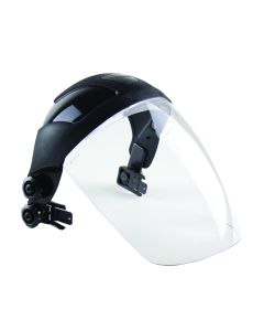 SRWS32212 image(0) - Sellstrom - Face Shield - DP4 Series - 9" x 12.125" x 0.060" Window - Clear AF - Universal Hard Hat Slot Adaptor Headgear - with Chin Guard