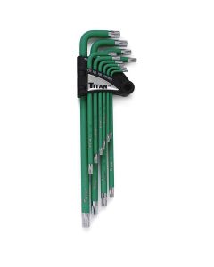 TIT12715 image(0) - TITAN 13 Pc. Xtra Long Arm Torx Key Set-Tamper Proof