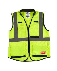 MLW48-73-5084 image(1) - Class 2 High Visibility Yellow Performance Safety Vest - 4XL/5XL (CSA)