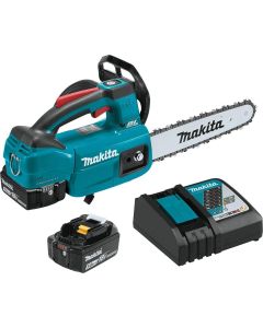 MAKXCU06T image(0) - 18V LXT 5.0 Ah Brushless Cordless 10" Top Handle Chain Saw Kit