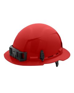 MLW48-73-1129 image(0) - Red Full Brim Hard Hat w/6pt Ratcheting Suspension - Type 1, Class E