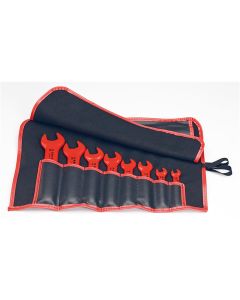 KNP989913S5 image(0) - KNIPEX 8PC OPEN END WRENCH SET-METRIC-1,000V INSLTD