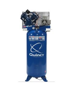 QAC251CS80VCB23 image(0) - Quincy Compressors 5 HP PRO, 230 Volt Single Phase, Two Stage, 80 Gallon Air Compressor