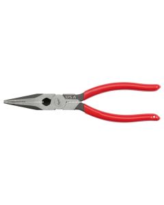 MLWMT505 image(0) - Milwaukee Tool 8" Long Nose Dipped Grip Pliers (USA)