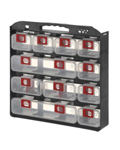 LDS1010500 image(0) - ShopSol Storage Case 1- Sided 11 bins with Carry Strap