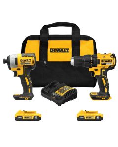 DWTDCK277D2 image(0) - DeWalt 20V MAX BL DRILL IMPACT COMBO KIT