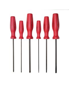 MAY27021LT image(0) - Mayhew 6 PC Long Slotted & Phillips Screwdriver Set