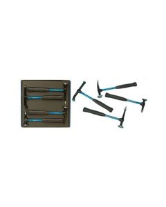 MRT694KFG image(0) - Martin Tools 4-Piece Fiberglass Body/Fender Repair Hammer Set