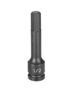 GRE29154M image(0) - Grey Pneumatic 1/2" Drive x 15mm Hex Driver 4" Length