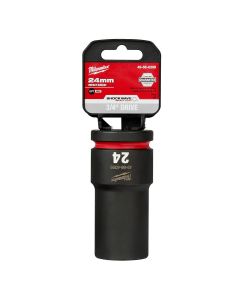 MLW49-66-6399 image(0) - Milwaukee Tool SHOCKWAVE Impact Duty  3/4"Drive 24MM Deep 6 Point Socket