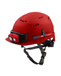 MLW48-73-1328 image(0) - Red Front Brim Vented Safety Helmet - Type 2, Class C
