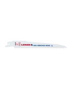 LEX22750 image(0) - Lenox Tools Reciprocating Saw Blades, 656R, Bi-Metal, 6 in. Lo