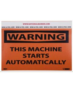MRO87526406 image(0) - Msc Industrial Supply 5 Qty 1 Pack Accident Prevention Label, Header: WARNING