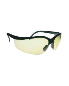 CSUT5800-CAF image(0) - Chaos Safety Supplies Safety Glasses with Black Frame and Clear Lens
