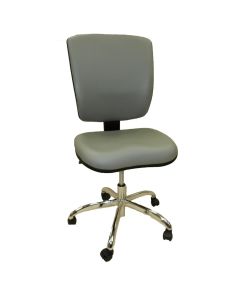 LDS (ShopSol) Dental Lab Chair, Vinyl Back Light Grey Seat