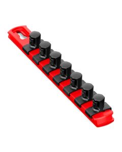 ERN8412 image(0) - 8” Socket Organizer and 7 Socket Clips - Red - 1/2”