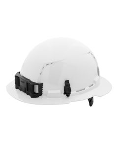 MLW48-73-1221 image(0) - White Full Brim Vented Hard Hat w/6pt Ratcheting Suspension - Type 1, Class C